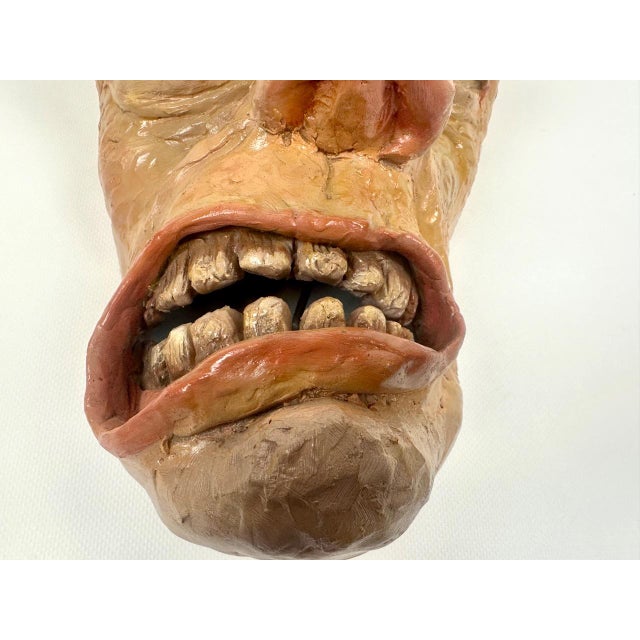 Vintage Czech Art Mask, 1970s For Sale - Image 9 of 13