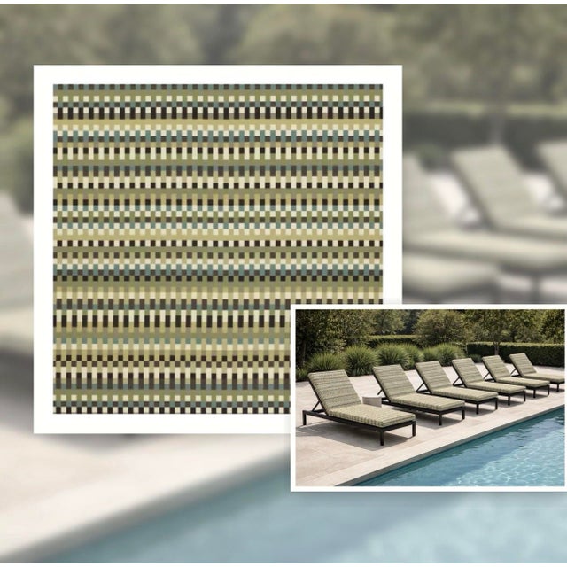 Designer upholstery fabric by Knoll for Sunbrella Momentum in the Confetti pattern, colorway Meadow Green. Offered as a...