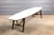 Very rare surfboard coffee table designed by John Van Koert for Drexel's "Parkwood" line. Very cool patterned laminate...