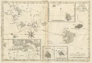 Map of the Kingdom of Tonga, 1780s