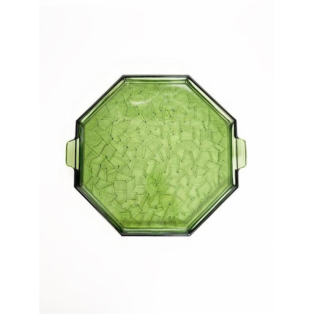 Art Deco Glass Tray, France, 1940s For Sale - Image 3 of 10