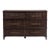 Deco Modern Six-Drawer Walnut Finish Dresser For Sale