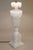 Neoclassical 1930s XL Neoclassical Carved Urn Grapes Leaves Alabaster Marble Brass Table Lamp Italy For Sale - Image 3 of 13