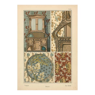 "Navet, Pl. 6" Art Nouveau Pochoir by g.a. Bourgeot For Sale