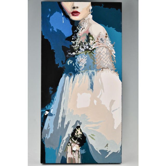 Carole Grandgirard, The Dress, 2023, Oil Painting on Canvas For Sale - Image 4 of 5