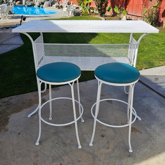 1970s Mid Century Patio Bar Set For Sale In Los Angeles - Image 6 of 17