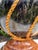 Vintage Maitland-Smith Faux Marble and Gilt Rope Motif Table Lamp With Pleated Shade For Sale - Image 11 of 12