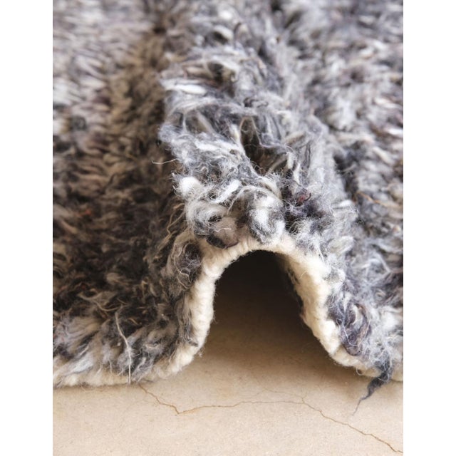 Gray Gray Beni Ourain Moroccan Rug - 7 X 4.2 Ft For Sale - Image 8 of 8