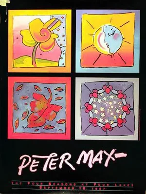 Peter Max, Four Seasons at Four Lakes, Poster