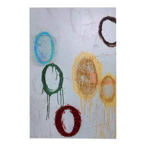"Prediction" Contemporary Abstract Mixed-Media Painting by G. Campbell Lyman