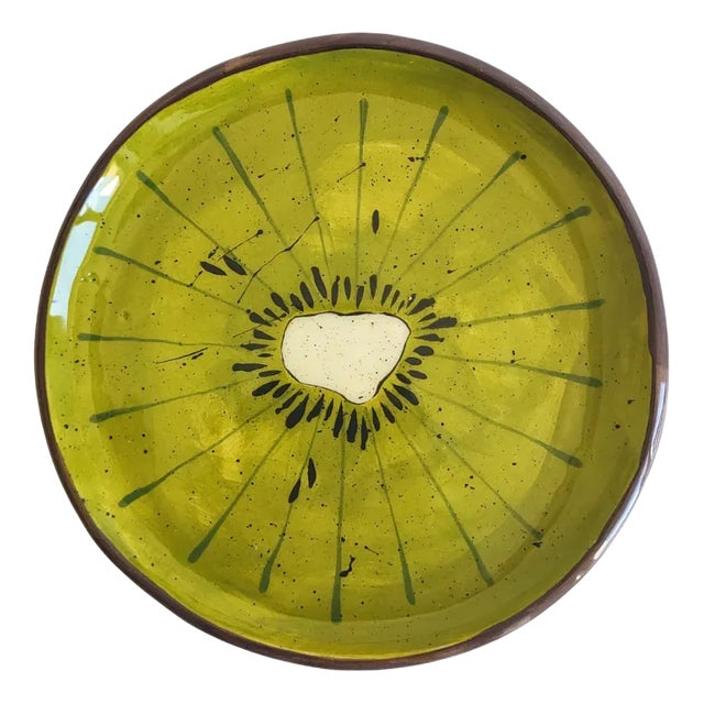 Fruit Collection Kiwi Underplates in Green or Yellow by Federica Massimi, Set of 2 For Sale