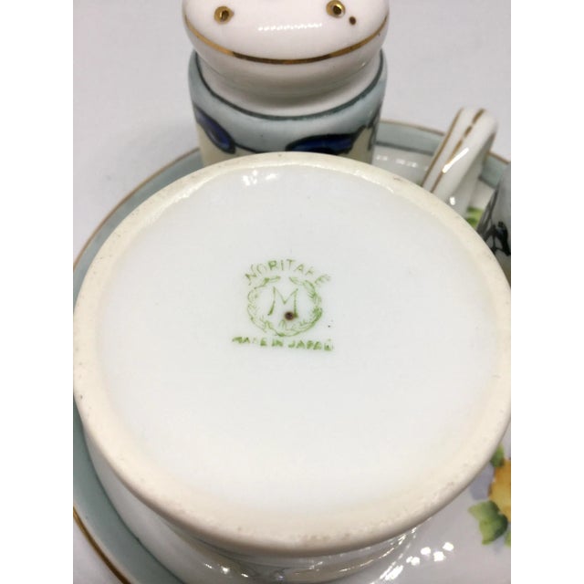 Antique 1910s Noritake Salt and Pepper Set - 4 Pieces For Sale - Image 9 of 13