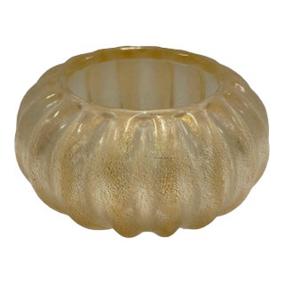 Golden Bowl From Murano For Sale