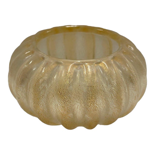 Golden Bowl From Murano For Sale