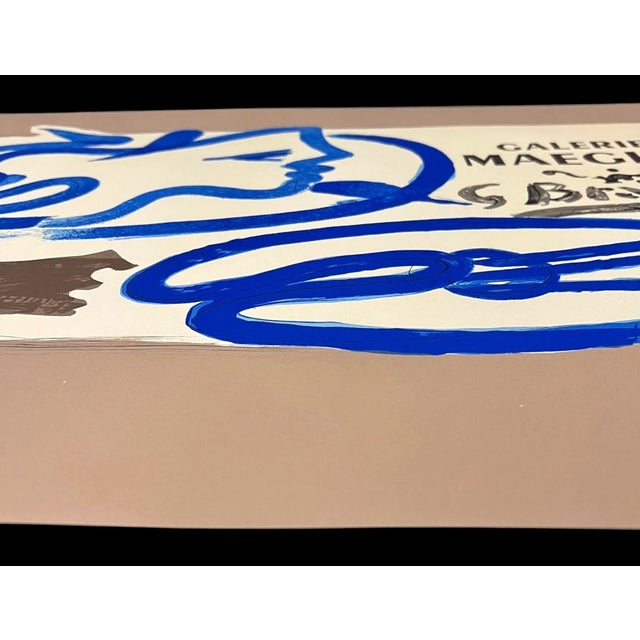 Mid-Century Modern Georges Braque Mid Century Lithograph French Poster for Galerie Maeght For Sale - Image 3 of 9