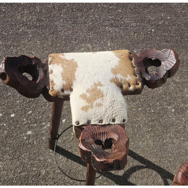 Vintage Brutalist Marbella Stools, 1960s, Set of 3 For Sale - Image 14 of 16