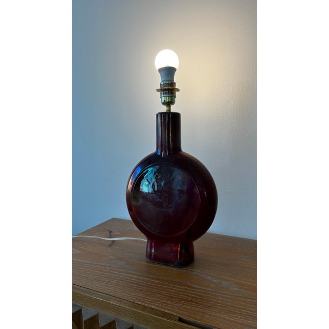 1970s Ceramic Lamp by Joachim, France, 1972 For Sale - Image 5 of 11