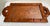 Chestnut Vintage Mid Century Modern Hand-Carved Wood Mexican Tray For Sale - Image 8 of 8