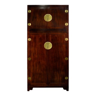 1970s Chinoiserie Armoire by Baker Furniture For Sale
