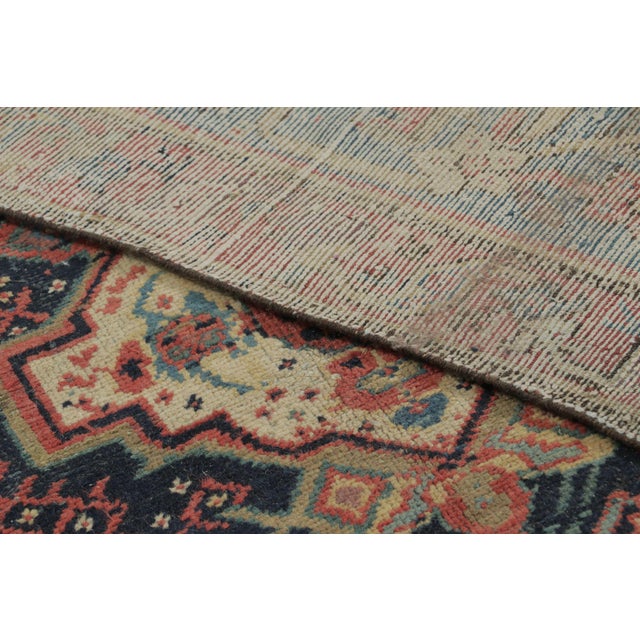 Textile Antique Bakhtiari Tribal Rug With Geometric Medallion and Patterns - Rug & Kilim For Sale - Image 7 of 7