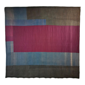 Early 19th Century Color Field Boro Sashiko