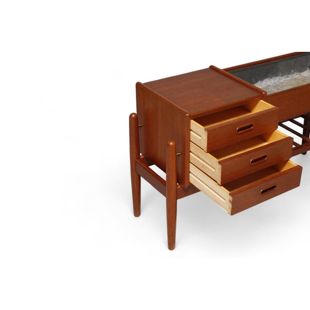 Mid 20th Century Mid 20th Century Arne Wahl Iversen Model 36 Planter / Hallway Chest in Teak For Sale - Image 5 of 11
