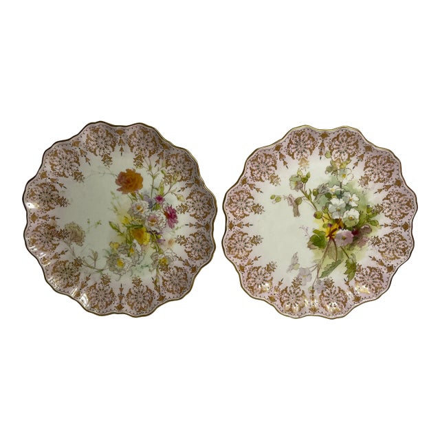 Early 20th Century Royal Doulton Burslem Plates- a Pair For Sale