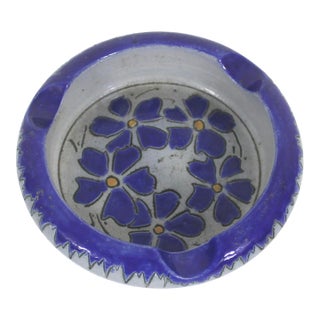 1970s Alsace Souvenir Ashtray Gres Au Sel Schmitter À Betschdorf Salt and Sandstone Ashtray Dish For Sale