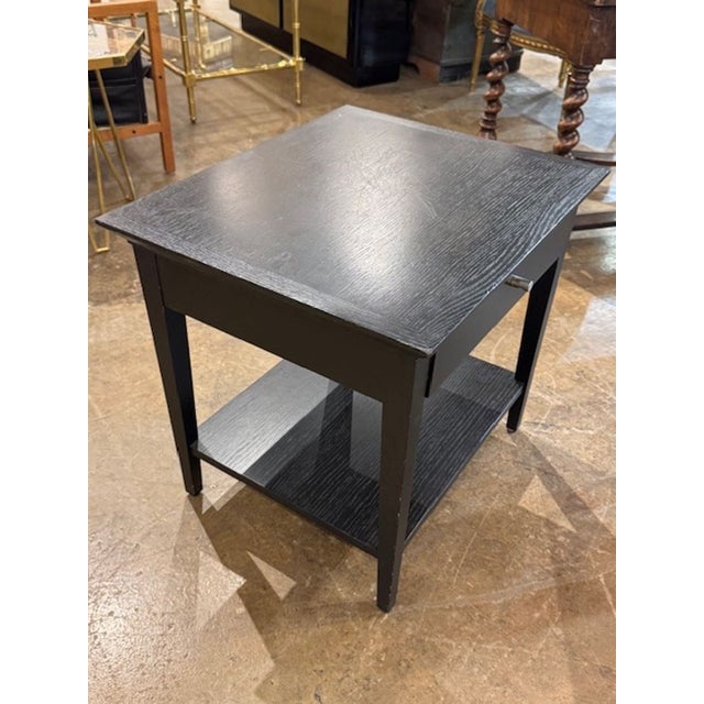 19th Century 19th Century Black Biedermeier Side Table For Sale - Image 5 of 5