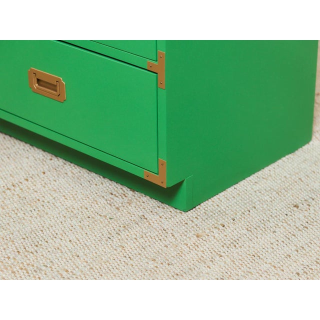 Mid 20th Century Kelly Green Six Drawer Dresser For Sale - Image 10 of 10