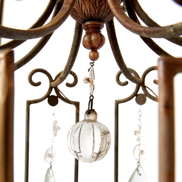 Mid-Century Modern Vintage Hall Chandelier, 1940s For Sale - Image 3 of 5