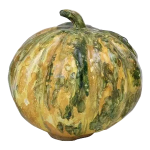 19th Century Continental Pottery Figure of a Ripening Squash