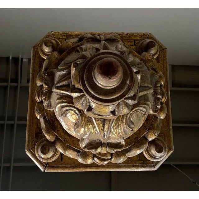 Gold Northern Italian Giltwood Lantern For Sale - Image 8 of 12
