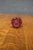 Glass Hand Blown Cranberry Art Glass Apple Paperweight For Sale - Image 7 of 7