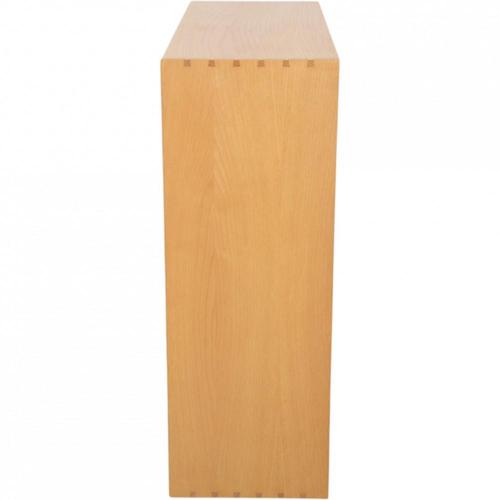 Brown Vintage Bookcase in Elm with Glass Doors by Mogens Koch, 1970s For Sale - Image 8 of 11