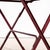 French Dark Red Metal Folding Dining Table, 1950s For Sale - Image 4 of 9