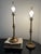 Chapman Manufacturing Co. Brass Barley Twist Candlestick Table Lamps With Foil Shades – Pair For Sale - Image 10 of 12