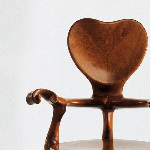 Calvet armchair designed by antoni gaudi manufactured by bd design, solid varnished oak. Measures: 52 x 65 x 95 h cm. A...