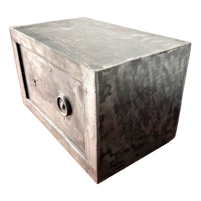 Small Antique Steel Safe, 1900s For Sale