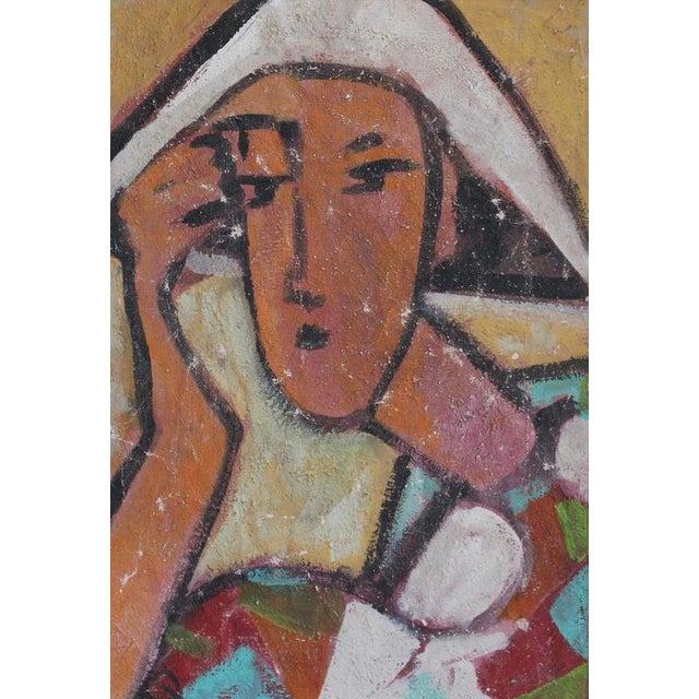 Hidden portraits x', acrylic on canvas mounted on board, florentine school (circa 1980s-90s). This gallery has acquired a...