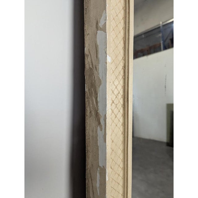 Louis XVI Style Painted Castle Entrance Mirror For Sale - Image 16 of 17
