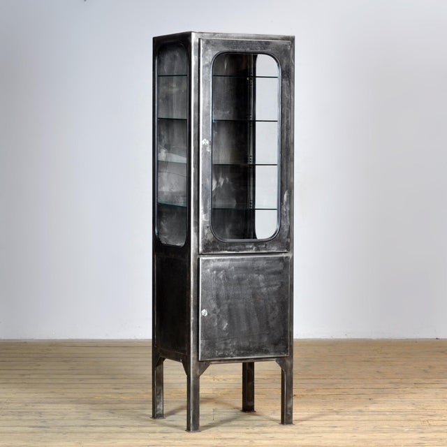 Industrial Vintage Medical Cabinet, 1970s For Sale - Image 3 of 11