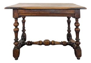 Louis XII Brown Walnut Table