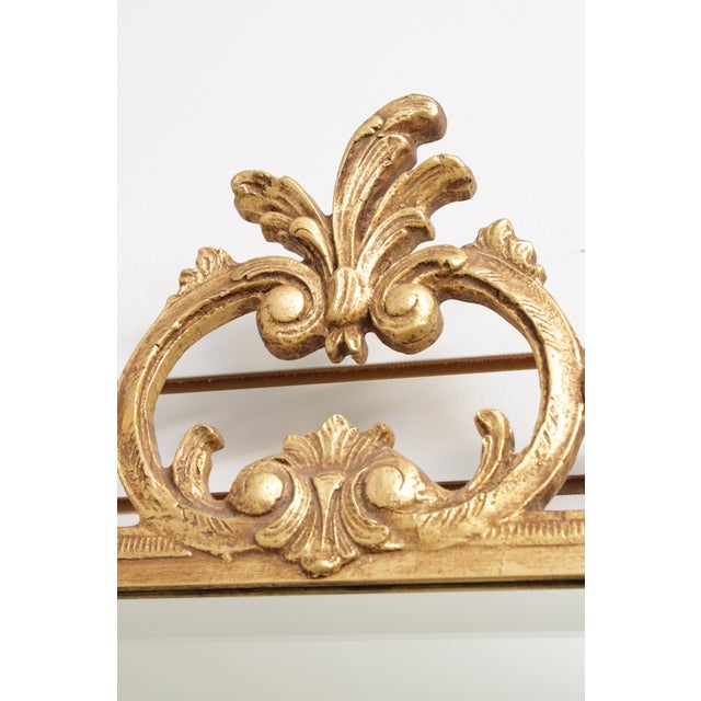 Gold Friedman Brothers Gold Finish Ornate Mirror For Sale - Image 8 of 12