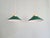 Art Deco Conical Green Opaline Pendant Lights, Set of 2 For Sale - Image 11 of 17