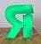 Vintage Green Illuminated Letter R, 1970s For Sale - Image 15 of 17
