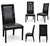 Italian Post Modern Italian Black Lacquered Dining Chairs - Set of 8 For Sale - Image 3 of 4