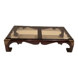 Mid-Century Chinese Solid Rosewood Low Kang Table / Tabletop Riser For Sale
