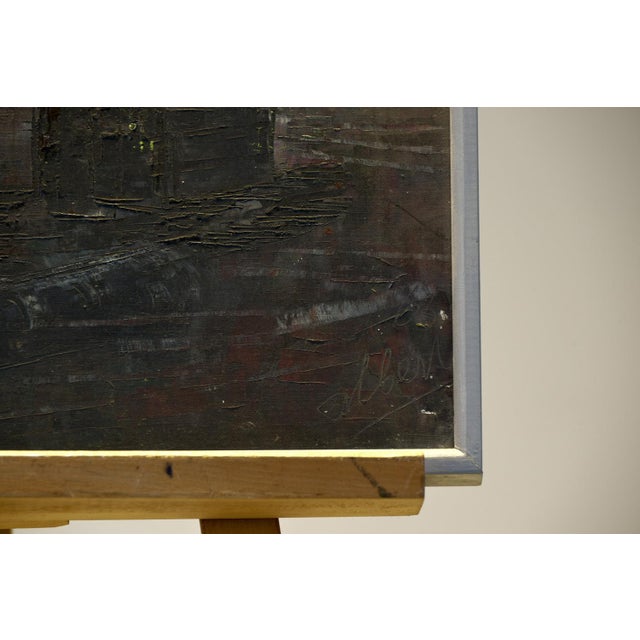 Albert, Construction Site, 1963, Oil on Canvas For Sale - Image 4 of 8
