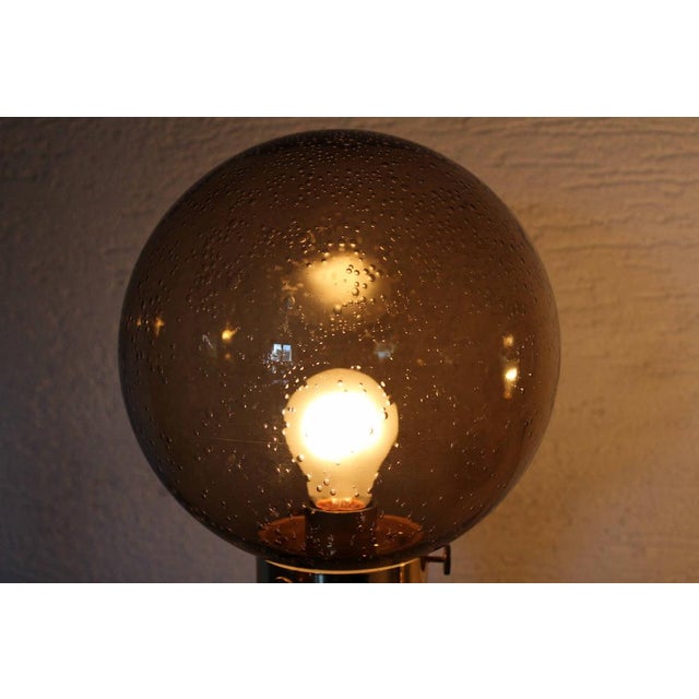 Smoked Glass Space Lamps, 1970s, Set of 2 For Sale - Image 9 of 17